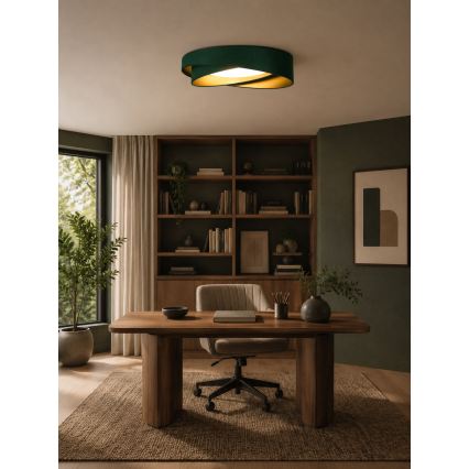 BRILAGI - LED stropno svetilo VELVET TWIST LED/24W/230V 4000K Ø 55 cm zelena/zlata
