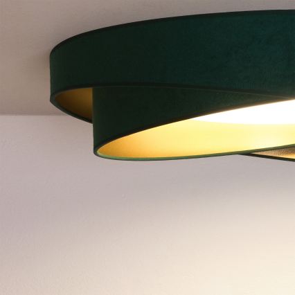 BRILAGI - LED stropno svetilo VELVET TWIST LED/24W/230V 4000K Ø 55 cm zelena/zlata