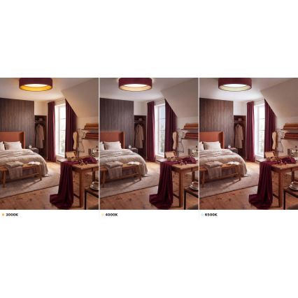 Brilagi - LED stropna svetilka VELVET VARI LED/24W/230V 3000/4000/6500K Ø 45 cm bordo/zlata