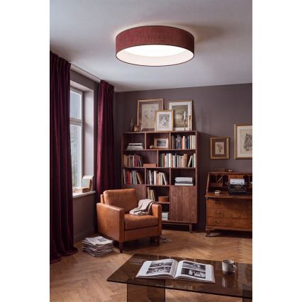 Brilagi - LED stropna svetilka VELVET VARI LED/24W/230V 3000/4000/6500K premer 45 cm vinsko rdeča