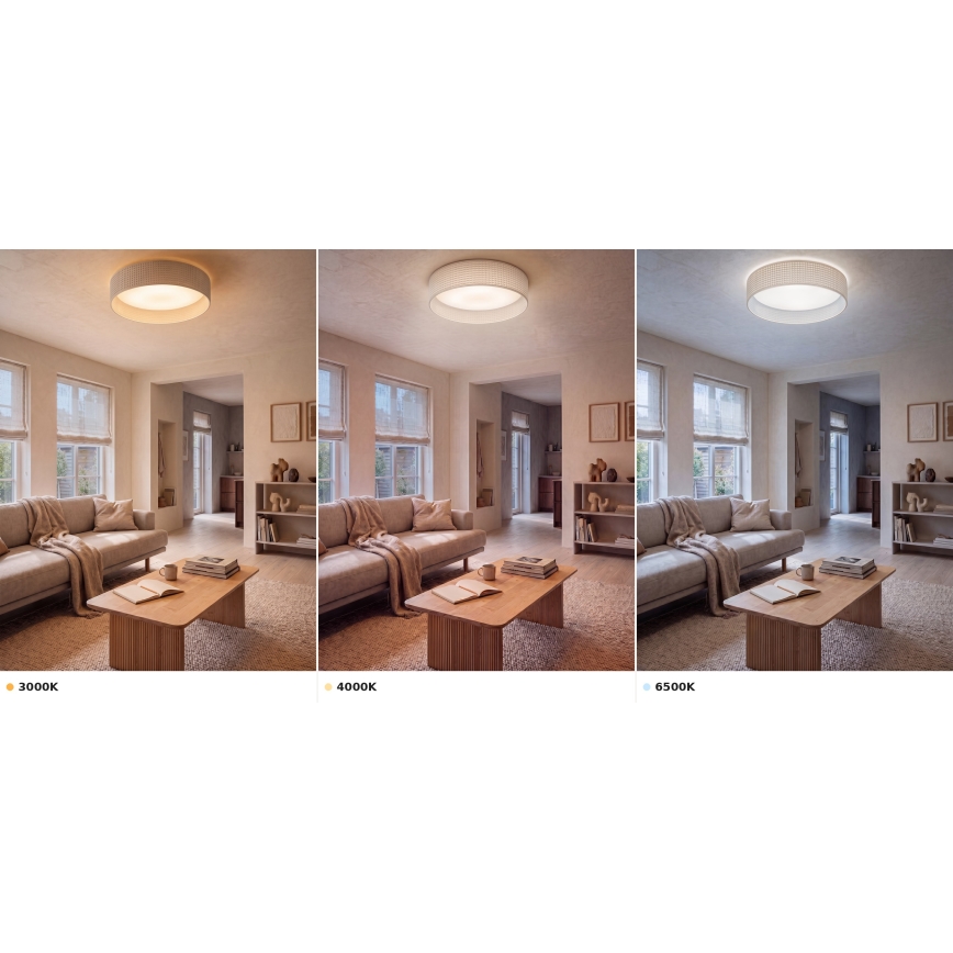 Brilagi - LED stropna svetilka VELVET VARI LED/24W/230V 3000/4000/6500K premer 45 cm kremna