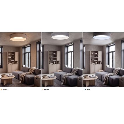 Brilagi - LED stropna svetilka VELVET VARI LED/24W/230V 3000/4000/6500K premer 45 cm siva