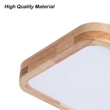 Brilagi - LED stropna svetilka WOODLINE SQUARE LED/32W/230V 3000/4000/6000K hrast 30x30 cm