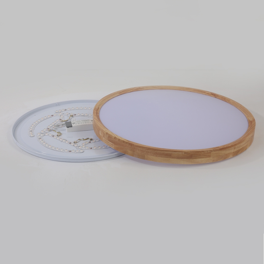 Brilagi - LED stropna svetilka WOODROUND LED/40W/230V 3000/4000/6000K premer 60 cm les CRI 90