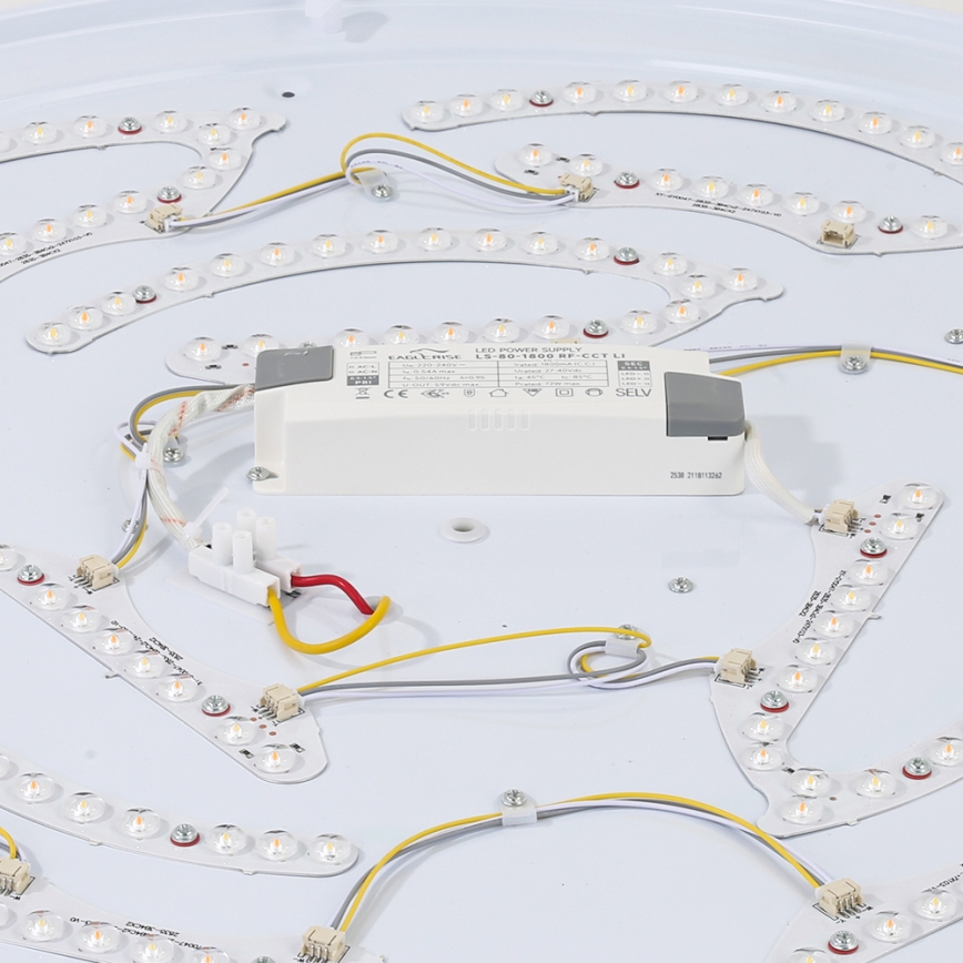 Brilagi - LED stropna svetilka WOODROUND LED/40W/230V 3000/4000/6000K premer 60 cm les CRI 90