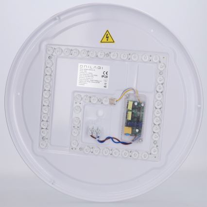 Brilagi - LED stropna svetilka COCI z možnostjo zatemnitve LED/48W/230V 3000-6500K, premer 39 cm, dekor lesa/črna + daljinski upravljalnik