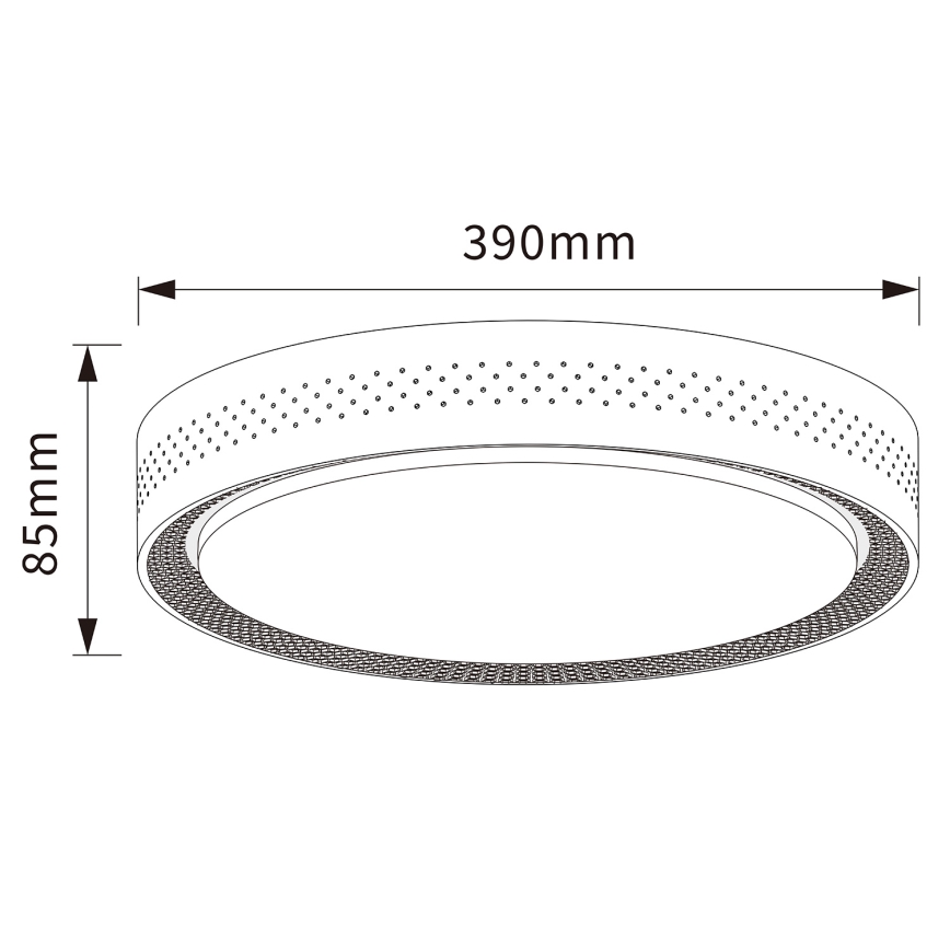 Brilagi - LED stropna svetilka COCI z možnostjo zatemnitve LED/48W/230V 3000-6500K, premer 39 cm, dekor lesa/črna + daljinski upravljalnik