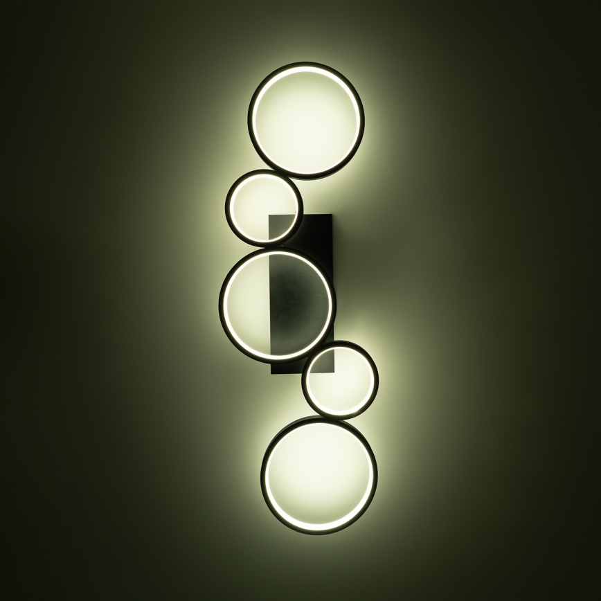Brilagi - LED zatemnjiva stropna svetilka RINGO LED/34W/230V 3000-6000K 28x84 cm črna + daljinski upravljalnik