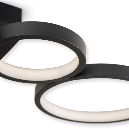 Brilagi - LED zatemnjiva stropna svetilka RINGO LED/34W/230V 3000-6000K 28x84 cm črna + daljinski upravljalnik