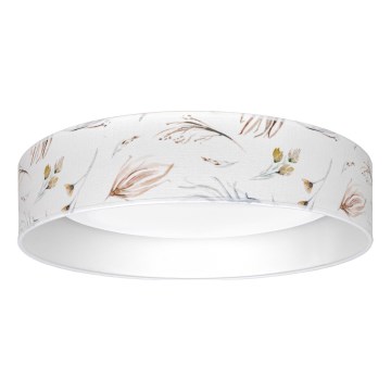 Brilagi - LED stropna svetilka z možnostjo zatemnitve VELVET SMART VARI LED/24W/230V 3000-6500K, premer 45 cm, bela/cvetlični vzorec + daljinski upravljalnik