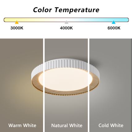 Brilagi - zatemnljivo stropno LED svetilo NEXO LED/48W/230V 3000-6000K, belo, premer 43 cm + daljinski upravljalnik