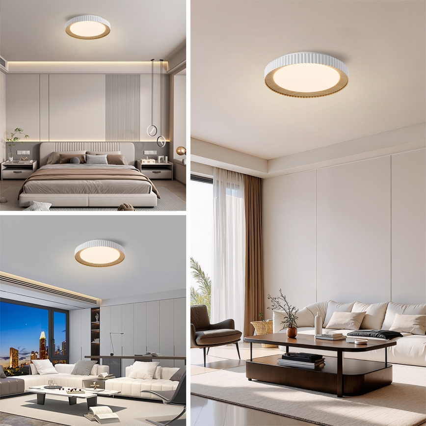 Brilagi - zatemnljivo stropno LED svetilo NEXO LED/48W/230V 3000-6000K, belo, premer 43 cm + daljinski upravljalnik