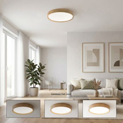 Brilagi - Zatemnjiva LED stropna svetilka MANAROLA SMART STARS LED/36W/230V 3000-6000K Wi-Fi Tuya Beacon premer 51 cm + daljinski upravljalnik