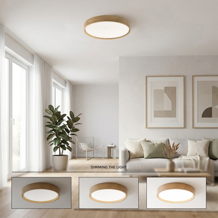 Brilagi - Zatemnjiva LED stropna svetilka MANAROLA SMART STARS LED/36W/230V 3000-6000K Wi-Fi Tuya Beacon premer 51 cm + daljinski upravljalnik