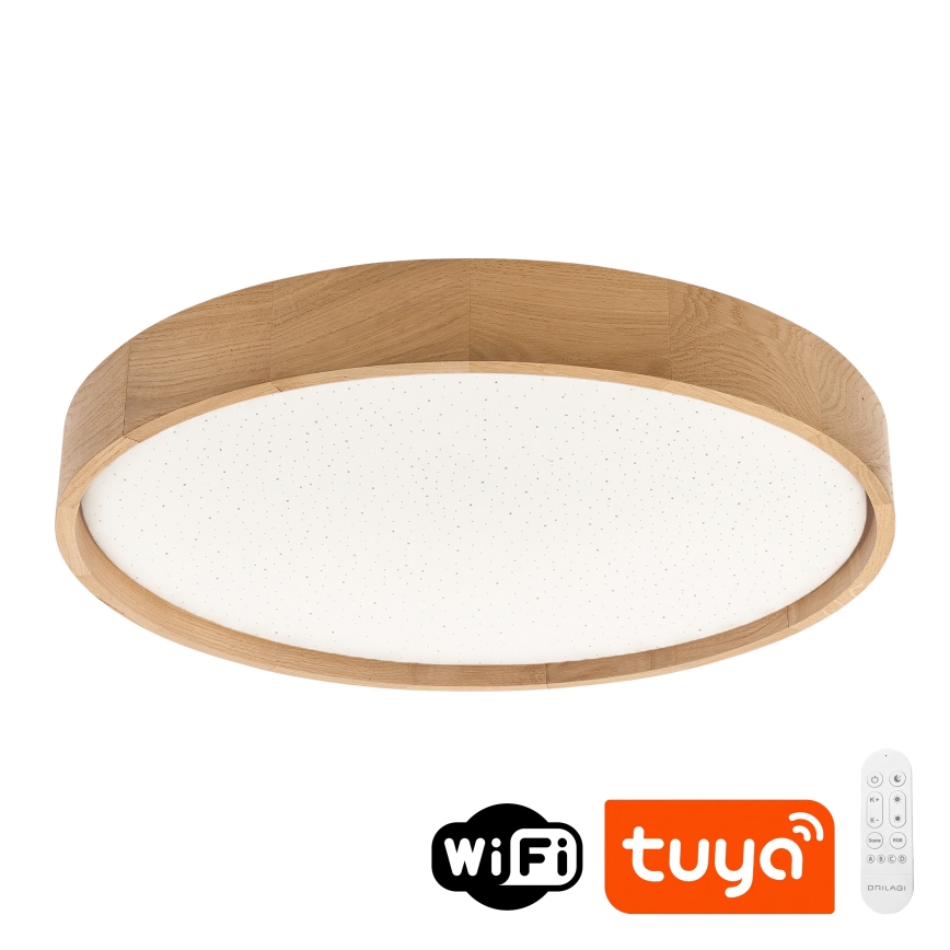Brilagi - Zatemnjiva LED stropna svetilka MANAROLA SMART STARS LED/36W/230V 3000-6000K Wi-Fi Tuya Beacon premer 51 cm + daljinski upravljalnik