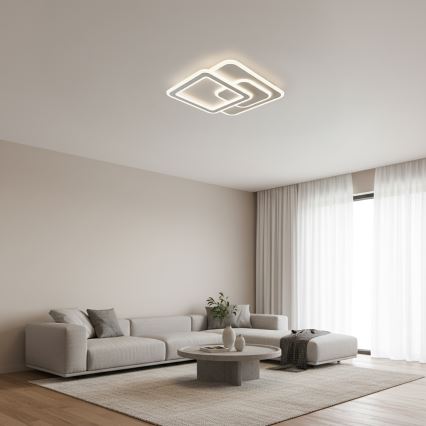 Brilagi - LED stropna svetilka z zatemnjevanjem MODERN LED/80W/230V 3000-6000K 52,5x52,5 cm + daljinski upravljalnik