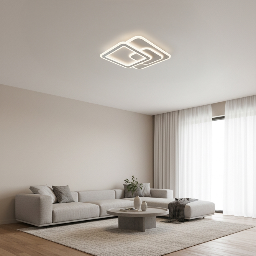 Brilagi - LED stropna svetilka z zatemnjevanjem MODERN LED/80W/230V 3000-6000K 52,5x52,5 cm + daljinski upravljalnik
