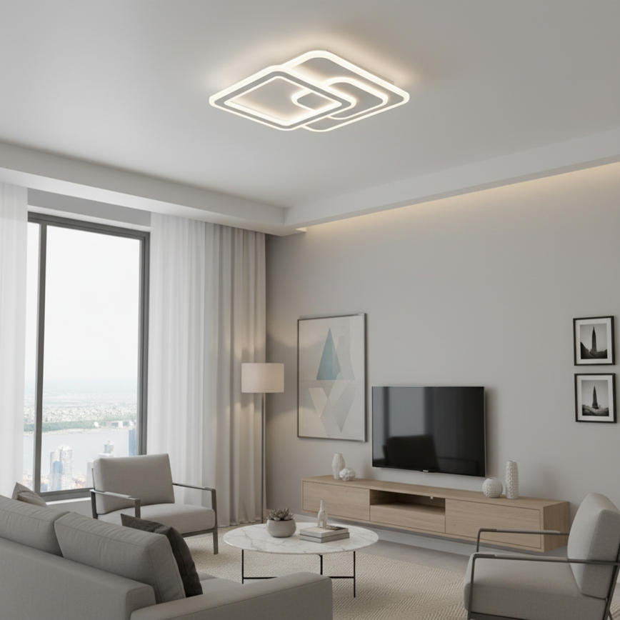 Brilagi - LED stropna svetilka z zatemnjevanjem MODERN LED/80W/230V 3000-6000K 52,5x52,5 cm + daljinski upravljalnik
