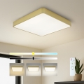 Brilagi - LED stropna svetilka z zatemnitvijo POOL SQUARE LED/48W/230V 3000-6000K 50x50 cm zlata + z daljinskim upravljalnikom