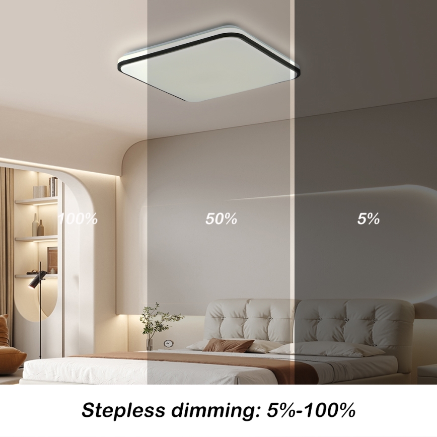 Brilagi - LED zatemnitvena stropna svetilka SMART LED/24W/230V 43x43 cm 3000-6000K Wi-Fi Tuya Beacon + daljinski upravljalnik