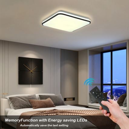 Brilagi - LED zatemnitvena stropna svetilka SMART LED/24W/230V 43x43 cm 3000-6000K Wi-Fi Tuya Beacon + daljinski upravljalnik