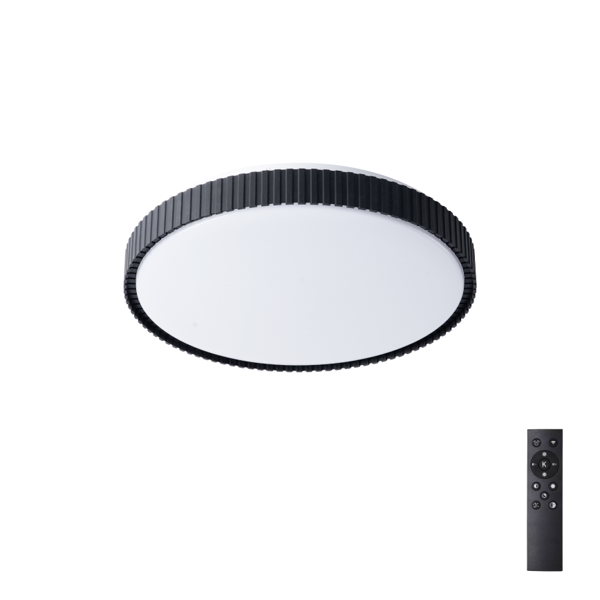 Brilagi - zatemnljivo LED stropno svetilo CORVO LED/72W/230V 3000-6000K, črno, premer 50 cm + daljinski upravljalnik