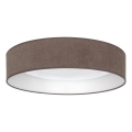 Brilagi - LED stropna svetilka z zatemnjevanjem VELVET SMARTIX STARS LED/36W/230V 3000-6000K, premer 55 cm, rjava, Wi-Fi Tuya Beacon + daljinski upravljalnik