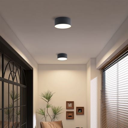 Brilagi - LED kopalniško stropno svetilo FORIS LED/20W/230V, premer 15 cm, črne barve, IP44