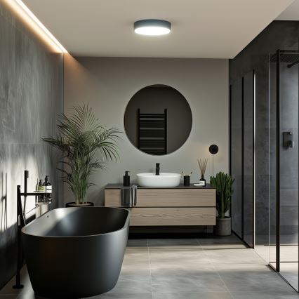Brilagi - LED stropno kopalniško svetilo POOL LED/24W/230V 3000/4000/5500K premer 30 cm IP54 črna