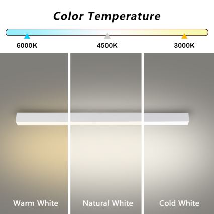Brilagi - LED stropna svetilka za kopalnico SLEEKLINE LED/40W/230V 3000/4500/6000K bela IP44