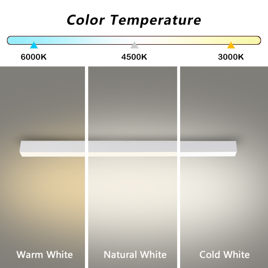 Brilagi - LED stropna svetilka za kopalnico SLEEKLINE LED/40W/230V 3000/4500/6000K bela IP44
