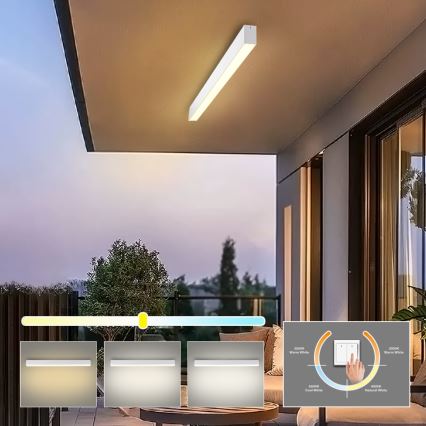 Brilagi - LED stropna svetilka za kopalnico SLEEKLINE LED/40W/230V 3000/4500/6000K bela IP44