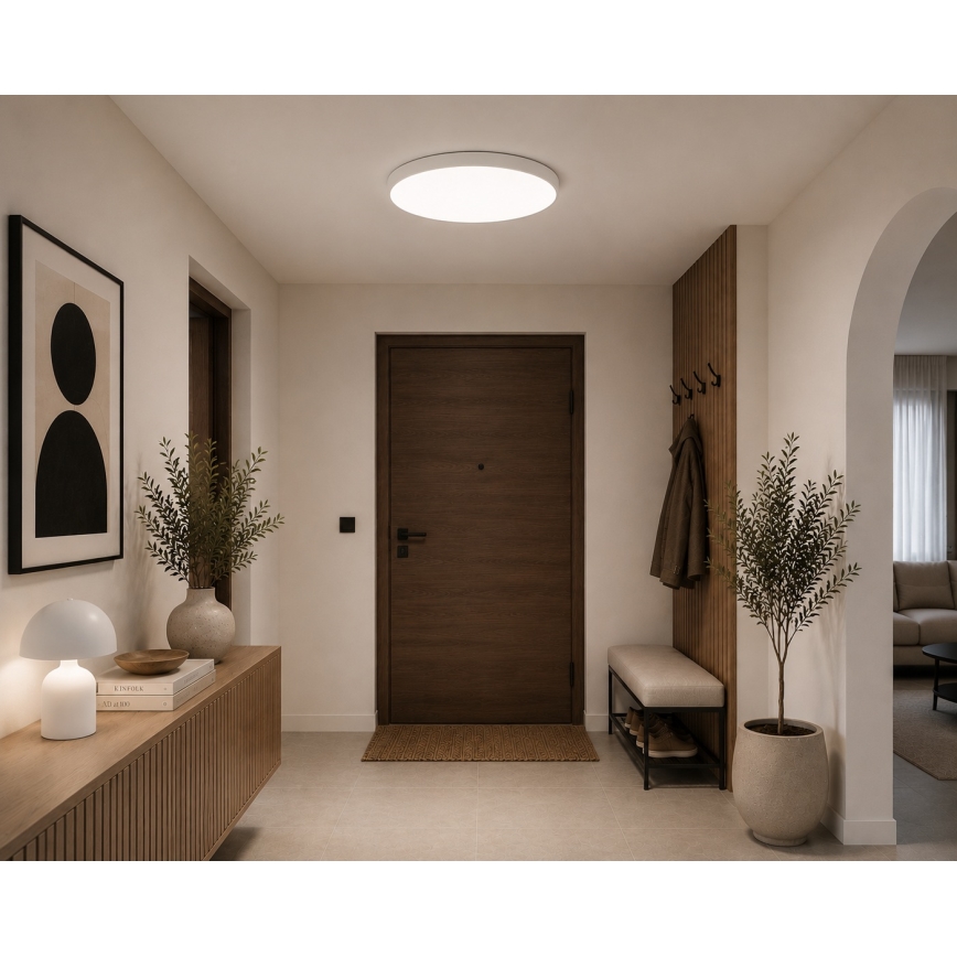 Brilagi - LED stropna svetilka za kopalnico ZENNA LED/36W/230V premer 42 cm IP44 bela