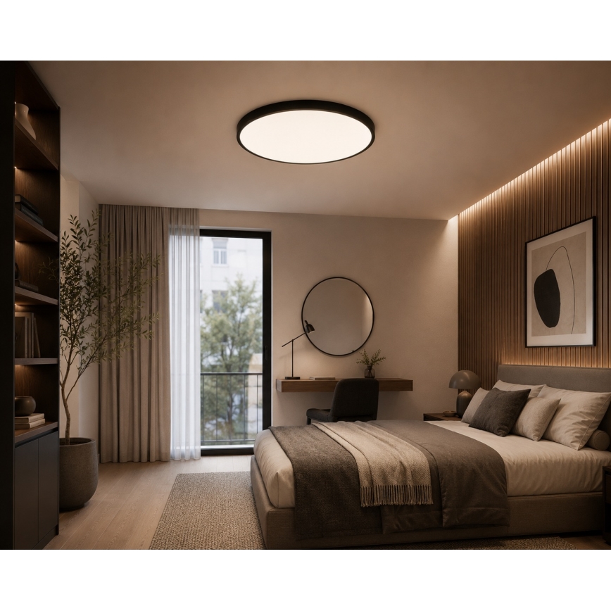 BRILAGI - LED stropna svetilka za kopalnico ZENNA LED/36W/230V Ø 42 cm IP44 črna