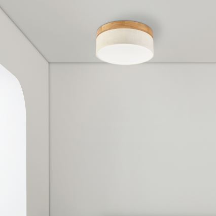 Brilagi - LED Stropna svjetiljka BELLADONNA LED/20W/230V promjer 30 cm krem/bukva