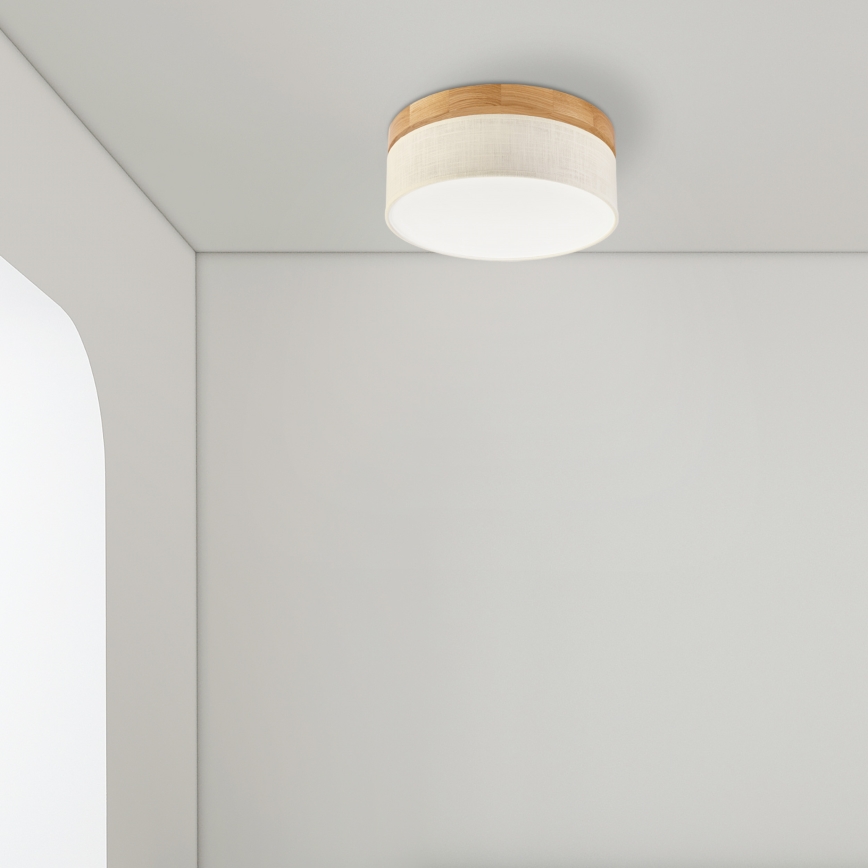 Brilagi - LED Stropna svjetiljka BELLADONNA LED/20W/230V promjer 30 cm krem/bukva