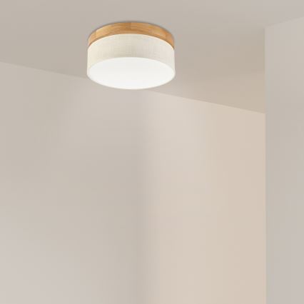 Brilagi - LED Stropna svjetiljka BELLADONNA LED/20W/230V promjer 30 cm krem/bukva