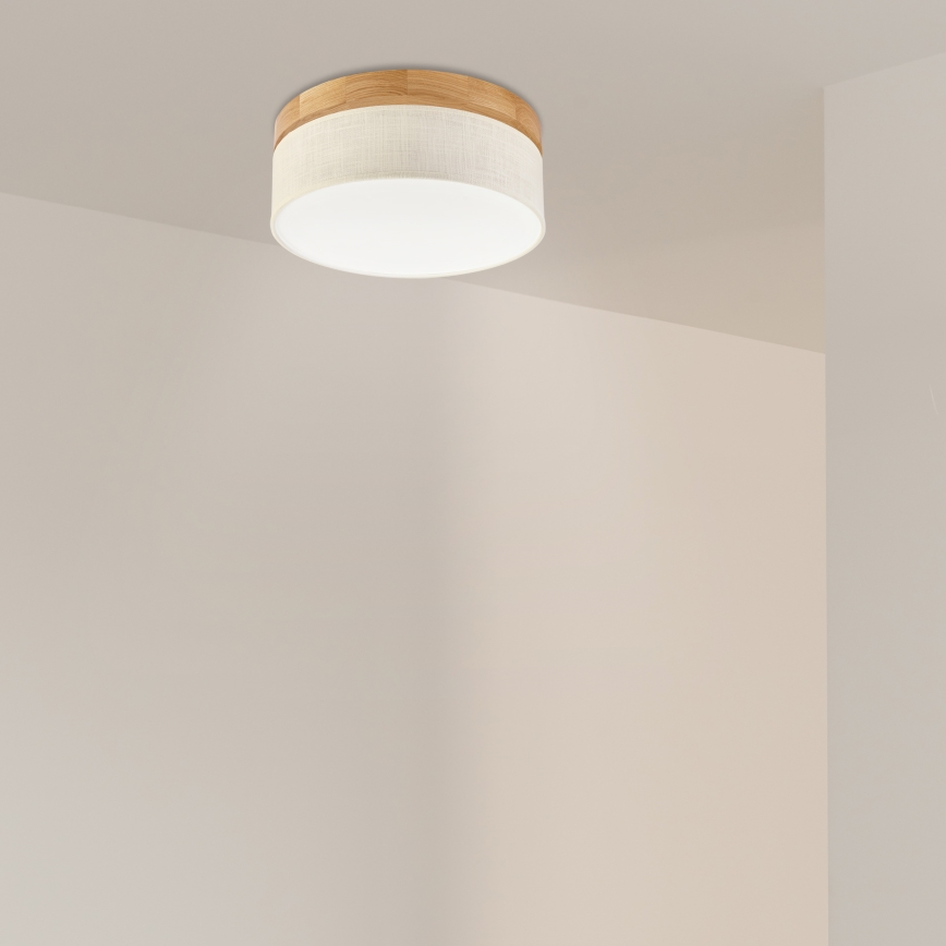 Brilagi - LED Stropna svjetiljka BELLADONNA LED/20W/230V promjer 30 cm krem/bukva