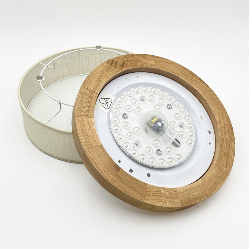 Brilagi - LED Stropna svjetiljka BELLADONNA LED/20W/230V promjer 30 cm krem/bukva
