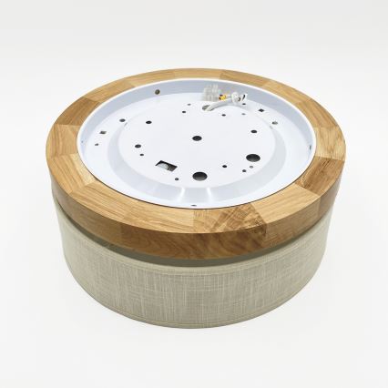 Brilagi - LED Stropna svjetiljka BELLADONNA LED/20W/230V promjer 30 cm krem/bukva
