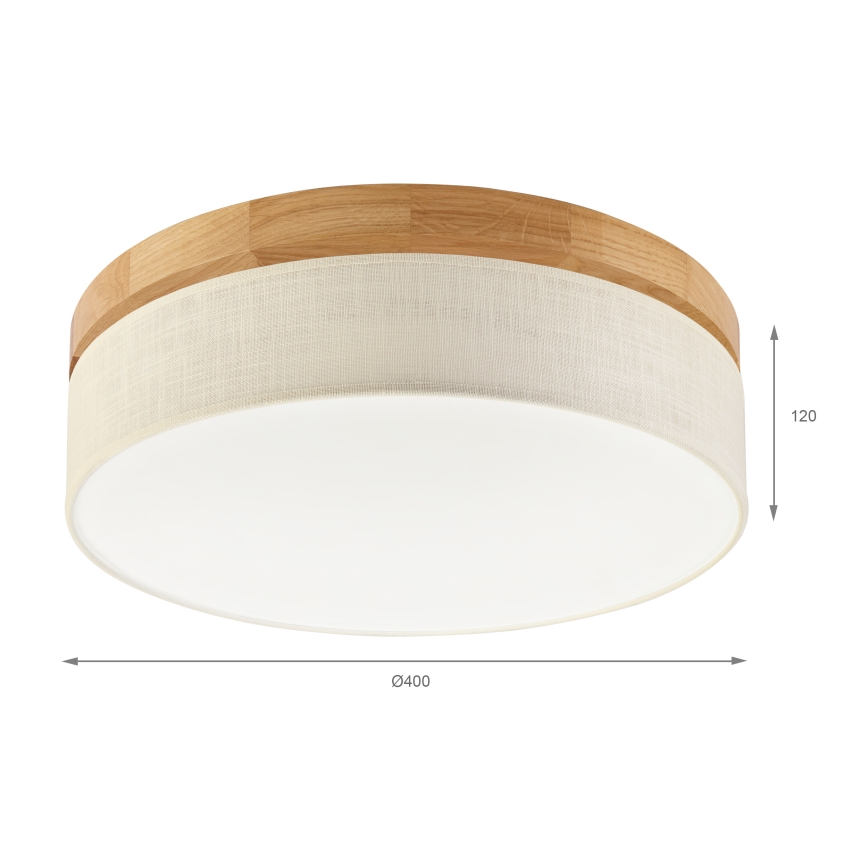 Brilagi - LED Stropna svjetiljka BELLADONNA LED/36W/230V promjer 40 cm krem/bukva
