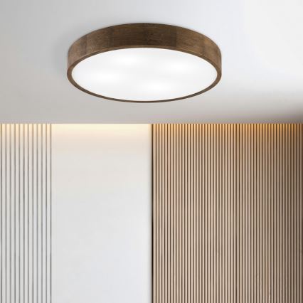 Brilagi - LED Stropna svjetiljka CARVALHO 4xE27/60W/230V orah Ø 57,5 cm