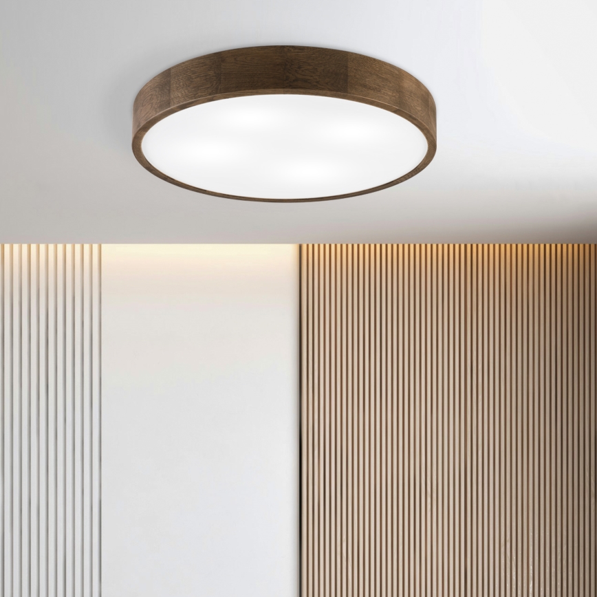 Brilagi - LED Stropna svjetiljka CARVALHO 4xE27/60W/230V orah Ø 57,5 cm