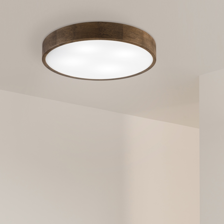 Brilagi - LED Stropna svjetiljka CARVALHO 4xE27/60W/230V orah Ø 57,5 cm