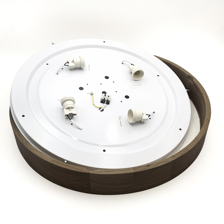 Brilagi - LED Stropna svjetiljka CARVALHO 4xE27/60W/230V orah Ø 57,5 cm