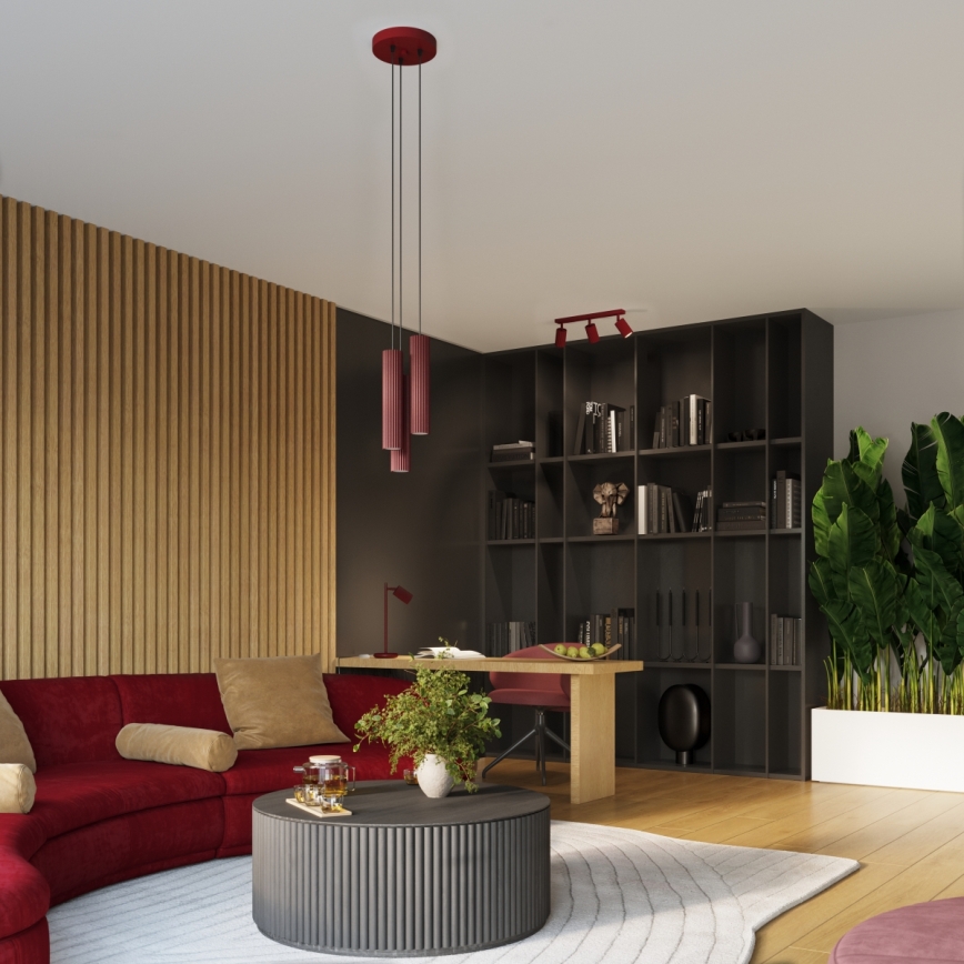 Brilagi - LED stropna točkovna svetilka CRESTO 6xGU10/10W/230V bordo