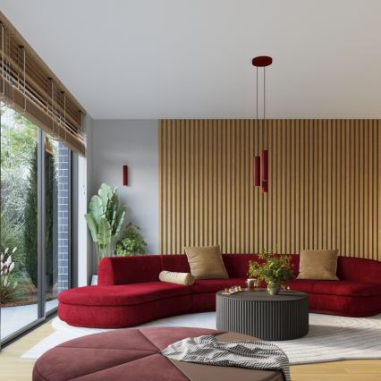 Brilagi - LED stropna točkovna svetilka CRESTO 6xGU10/10W/230V bordo