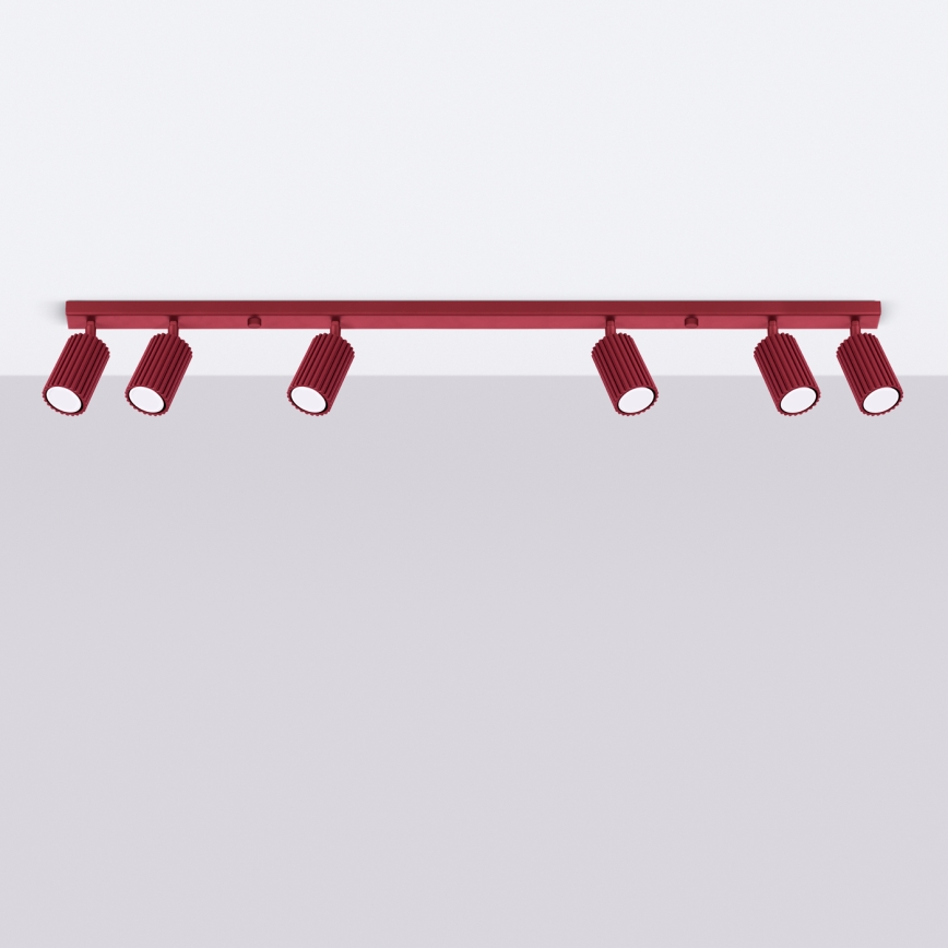 Brilagi - LED stropna točkovna svetilka CRESTO 6xGU10/10W/230V bordo