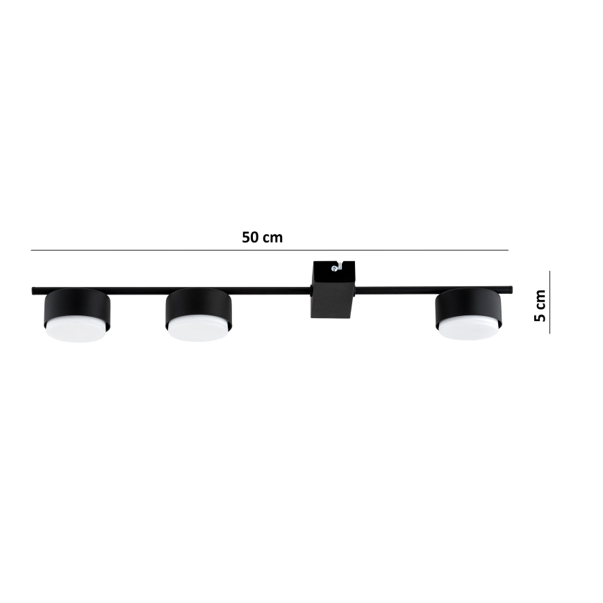 Brilagi - LED stropna točkovna svetilka MONO 3xGX53/30W/230V črna