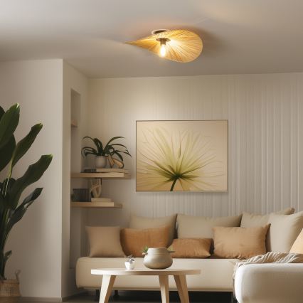 Brilagi - LED stropni lestenec CERIA BOHO, 1x E27/40W/230V, Ø 60 cm, rafija